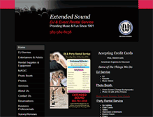 Tablet Screenshot of extendedsound.com
